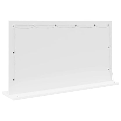 Vanity Mirror White 80 x 45 x 18 cm Glass and Engineered wood