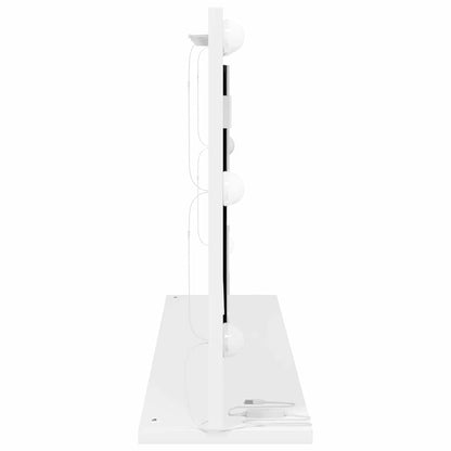 Vanity Mirror White 80 x 45 x 18 cm Glass and Engineered wood