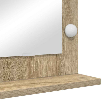 Vanity Mirror Rectangular Sonoma Oak 80 x 45 x 18 cm