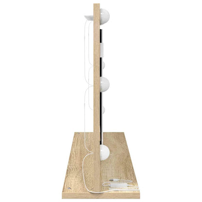 Vanity Mirror Rectangular Sonoma Oak 80 x 45 x 18 cm