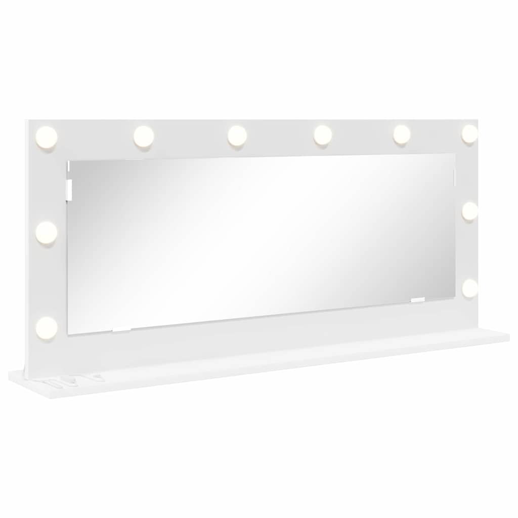 Vanity Mirror White 100 x 45 x 18 cm Glass and Engineered wood