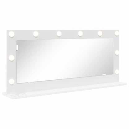 Vanity Mirror White 100 x 45 x 18 cm Glass and Engineered wood