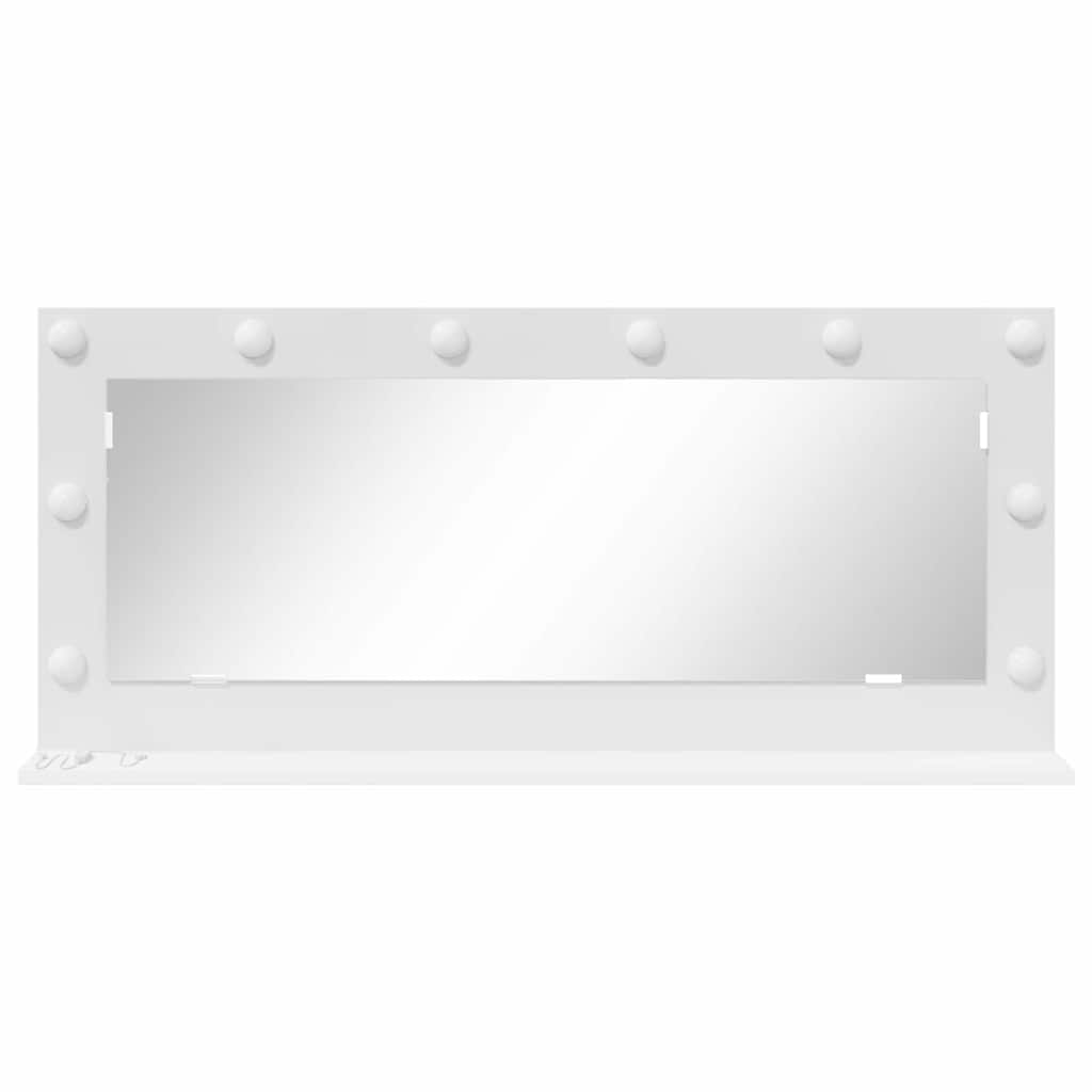 Vanity Mirror White 100 x 45 x 18 cm Glass and Engineered wood