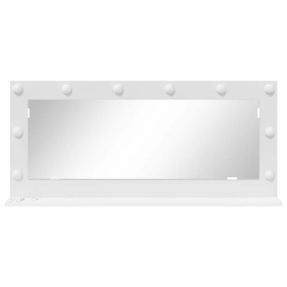 Vanity Mirror White 100 x 45 x 18 cm Glass and Engineered wood