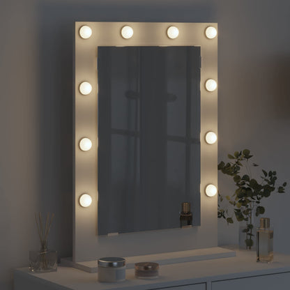 Vanity Mirror White 70 x 50 x 18 cm Glass and Engineered wood