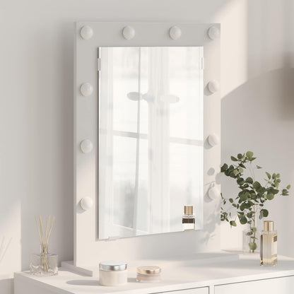 Vanity Mirror White 70 x 50 x 18 cm Glass and Engineered wood