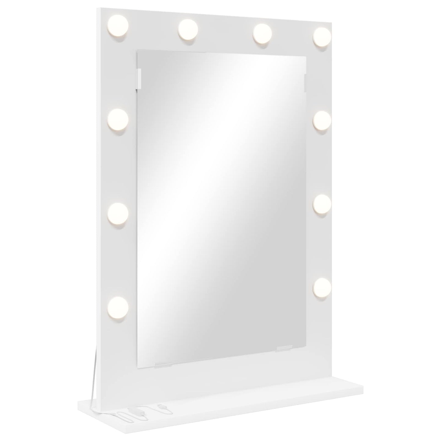 Vanity Mirror White 70 x 50 x 18 cm Glass and Engineered wood
