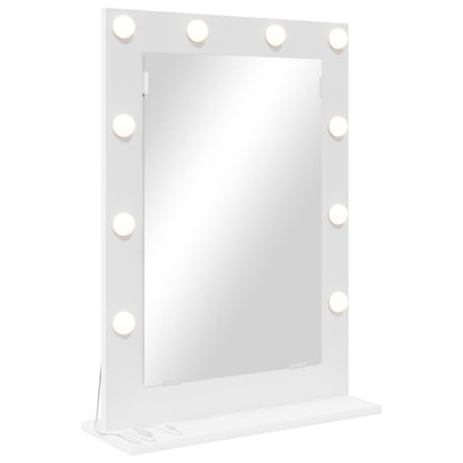 Vanity Mirror White 70 x 50 x 18 cm Glass and Engineered wood