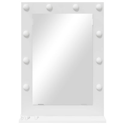Vanity Mirror White 70 x 50 x 18 cm Glass and Engineered wood