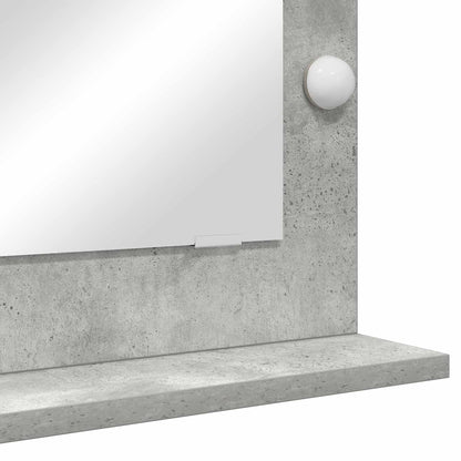 Vanity Mirror Rectangular Concrete Grey 70 x 50 x 18 cm