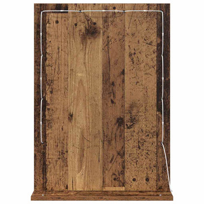 Vanity Mirror Smoked Oak 70 x 50 x 18 cm Rectangular