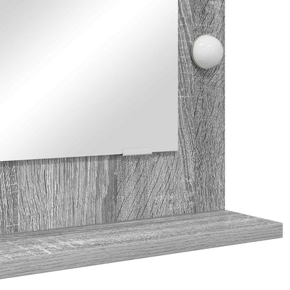 Vanity Mirror Rectangular Grey Sonoma 70 x 50 x 18 cm