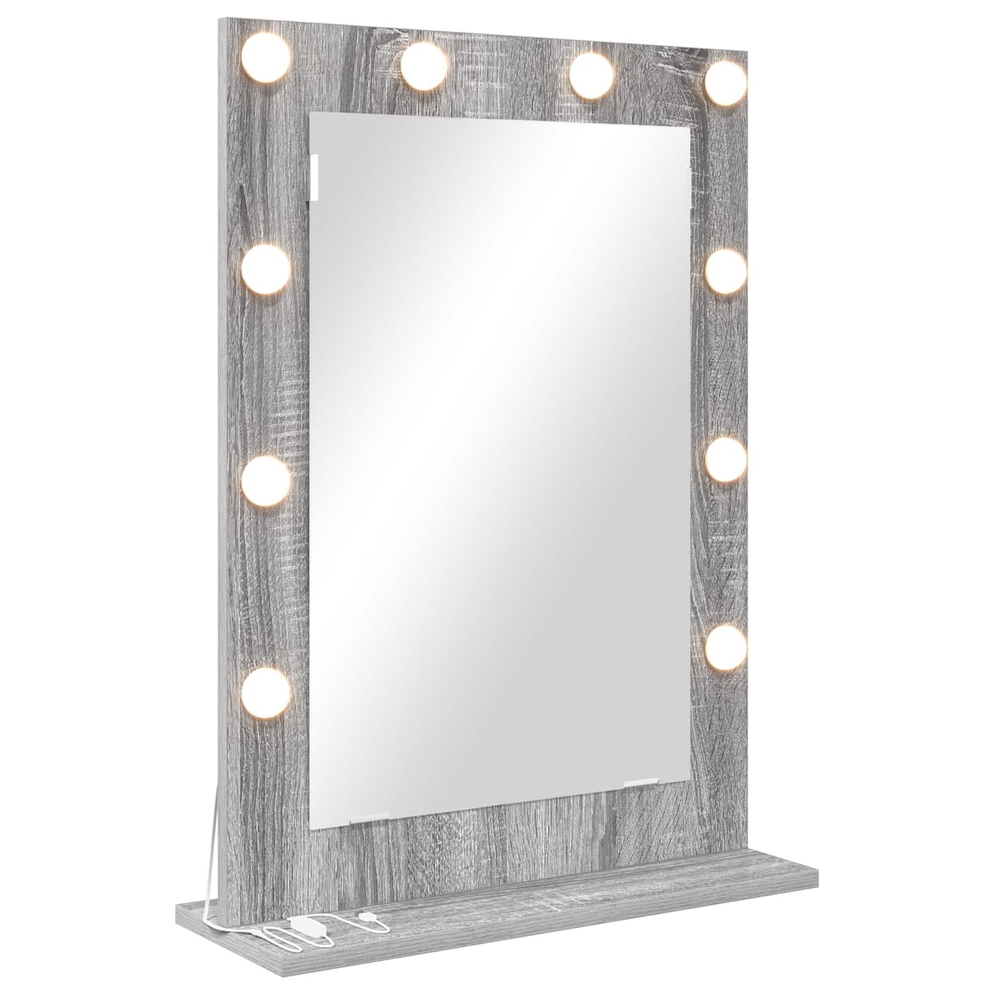 Vanity Mirror Rectangular Grey Sonoma 70 x 50 x 18 cm