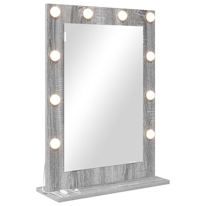 Vanity Mirror Rectangular Grey Sonoma 70 x 50 x 18 cm