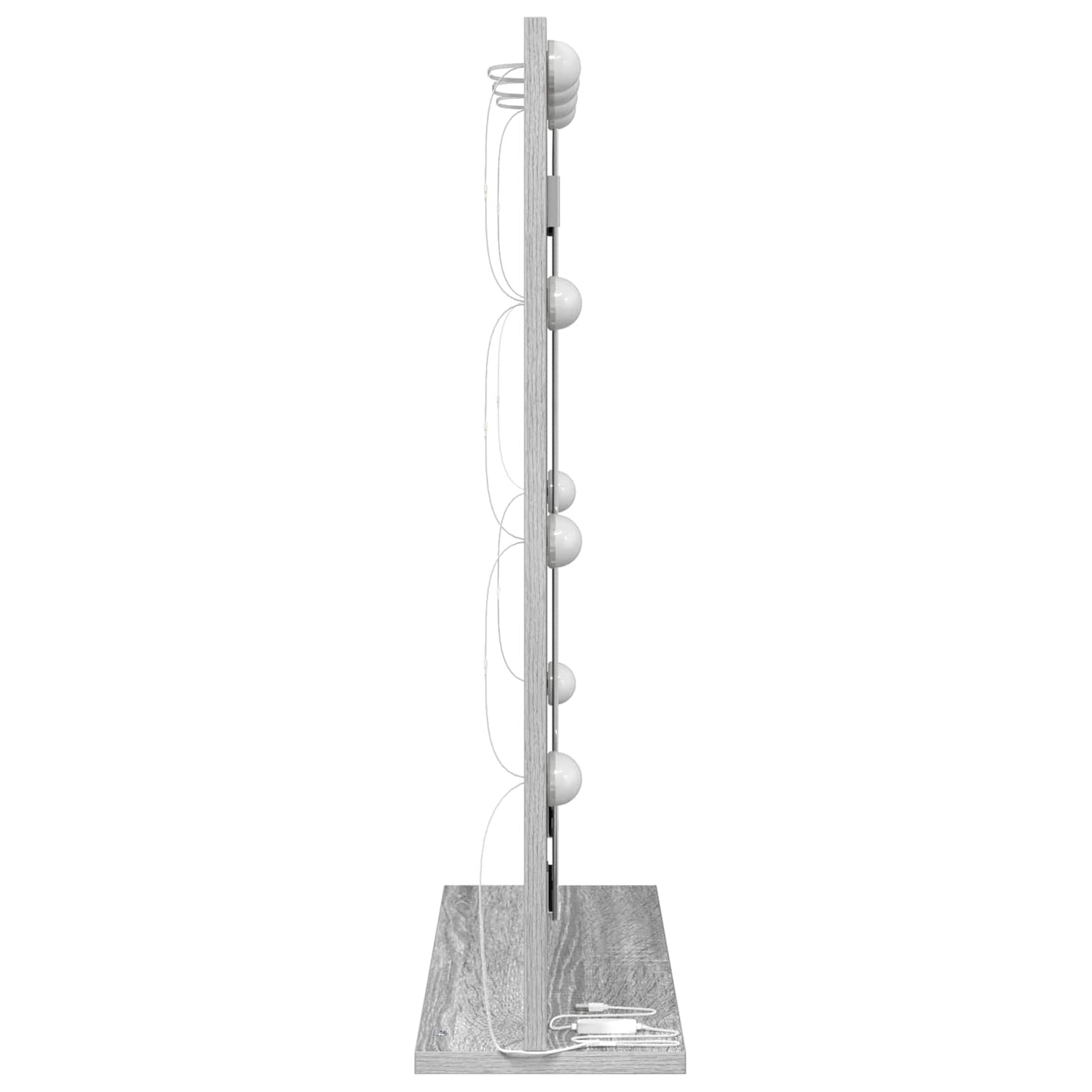 Vanity Mirror Grey Sonoma 70 x 50 x 18 cm Rectangular