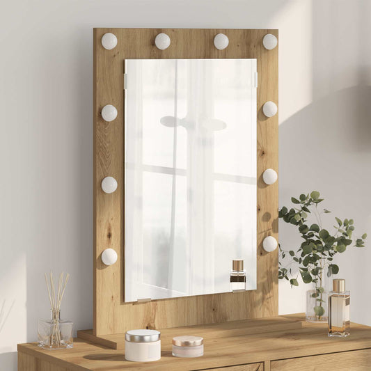 Vanity Mirror Artisan Oak 70 x 50 x 18 cm Rectangular