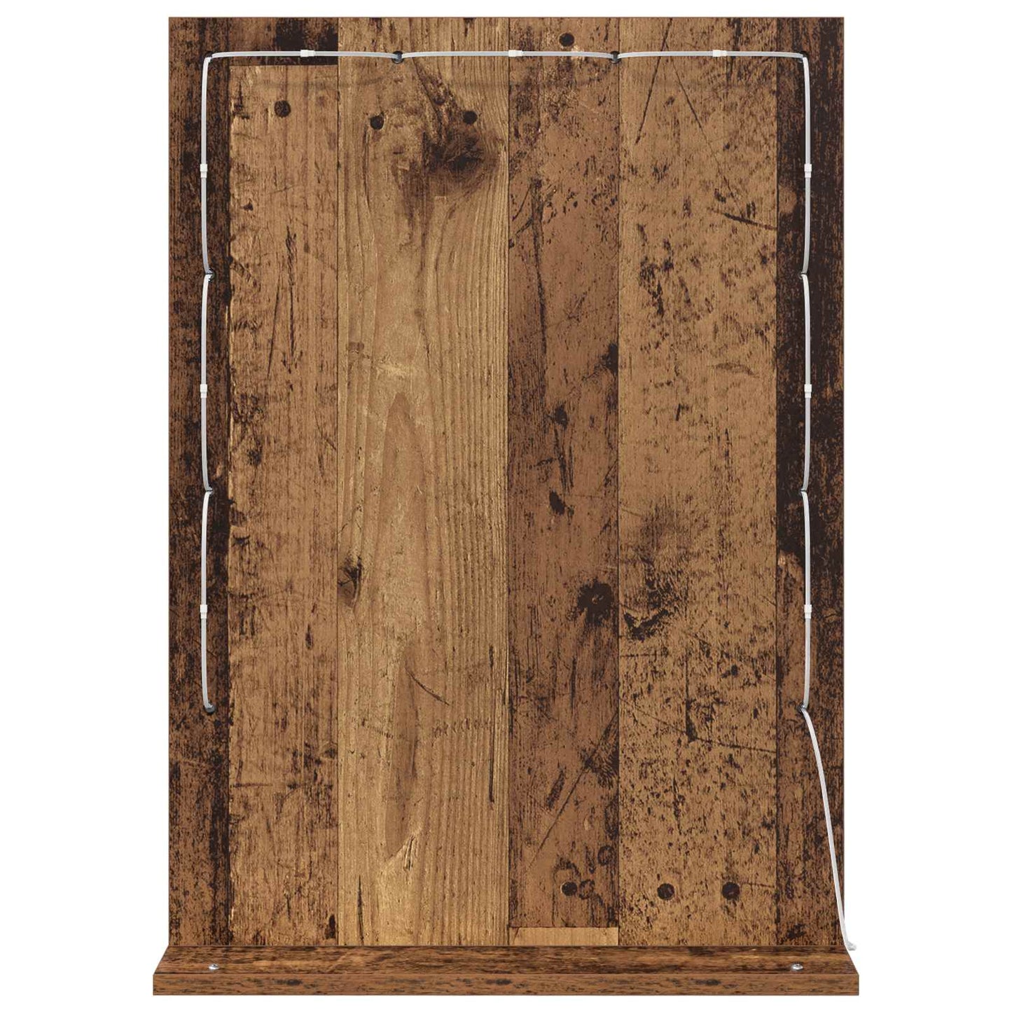 Vanity Mirror Rectangular Artisan Oak 70 x 50 x 18 cm