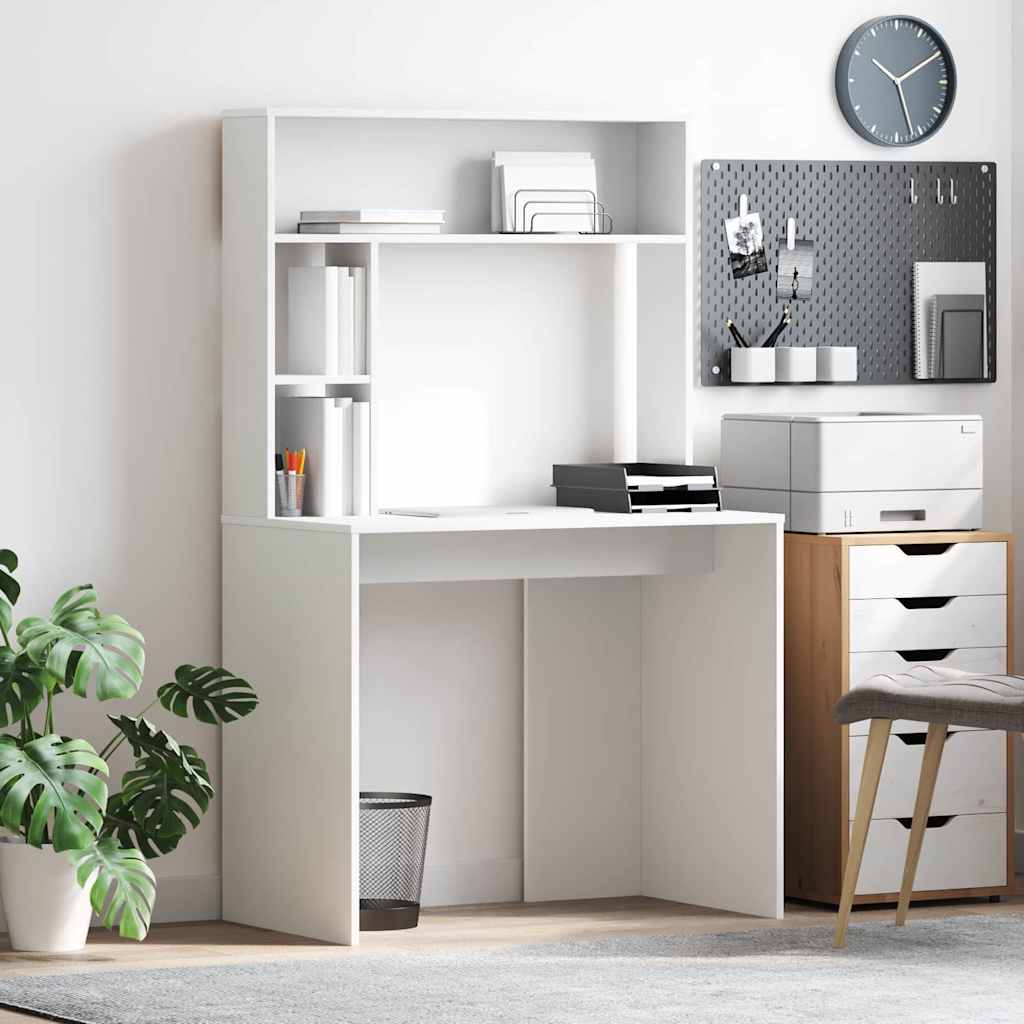 Desk White 91 x 50 x 149 cm Engineered Wood
