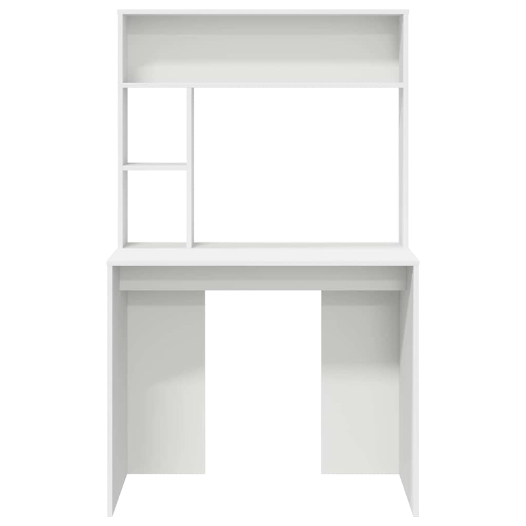 Desk White 91 x 50 x 149 cm Engineered Wood