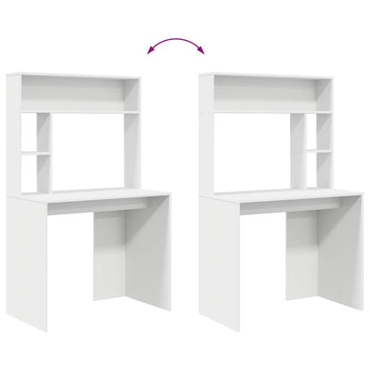 Desk White 91 x 50 x 149 cm Engineered Wood