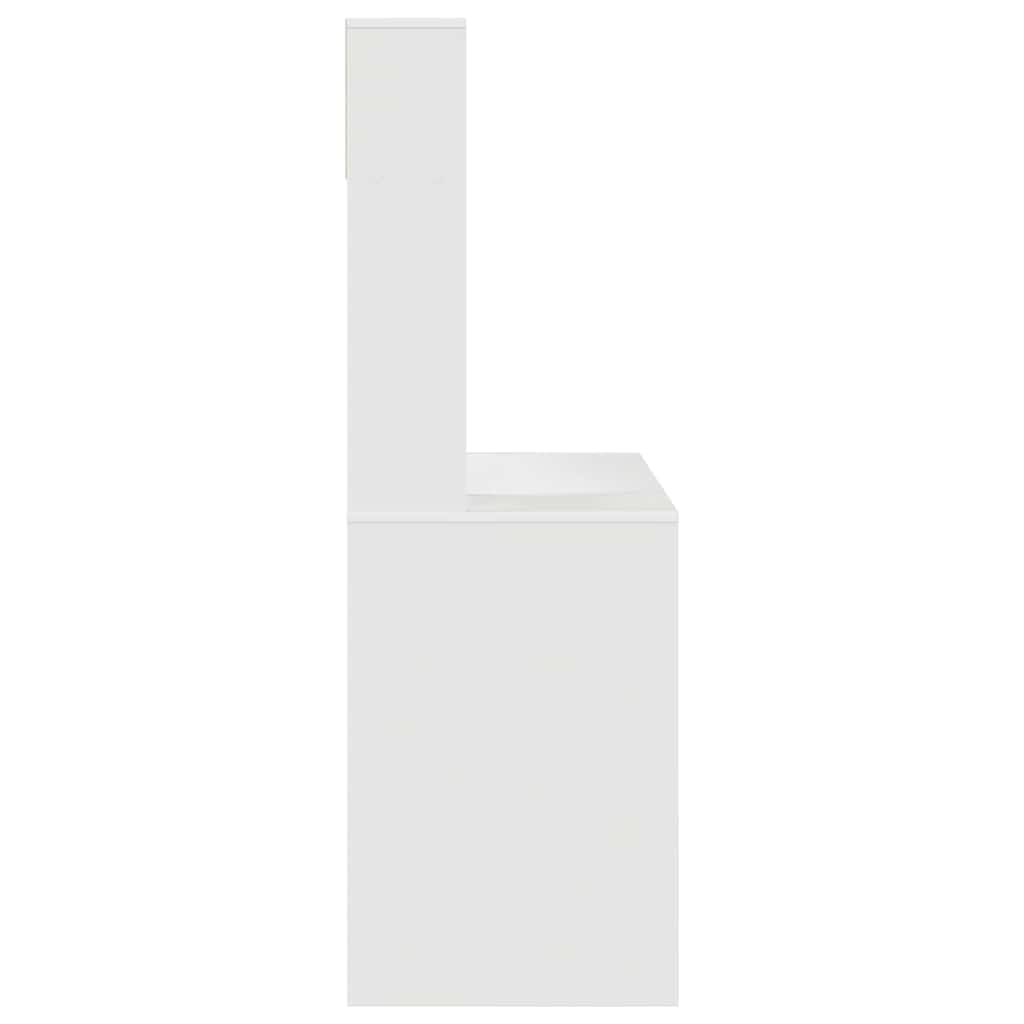 Desk White 91 x 50 x 149 cm Engineered Wood