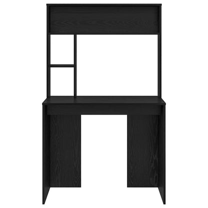 Desk Black Oak 91 x 50 x 149 cm Engineered Wood
