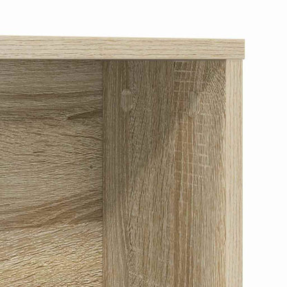Desk with Shelf Sonoma Oak 91 x 50 x 149 cm Engineered Wood