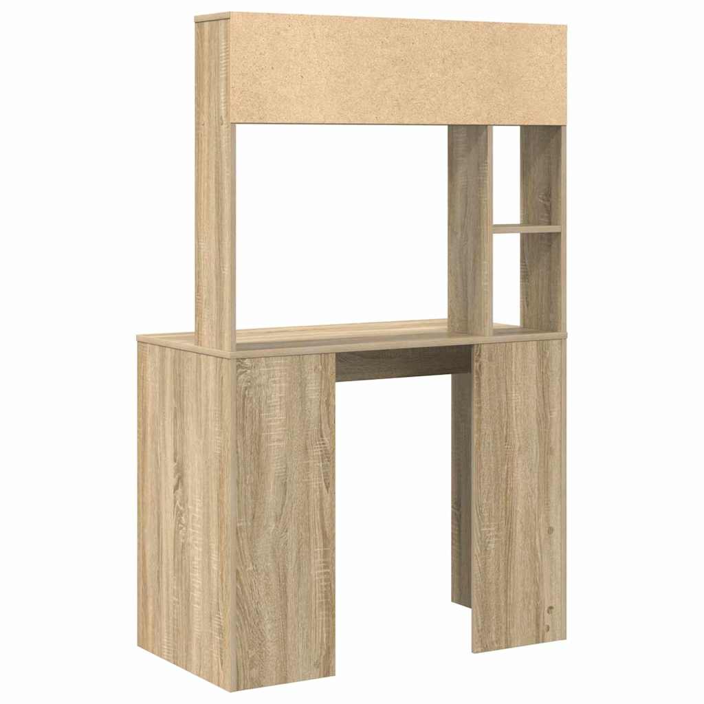 Desk Sonoma Oak 91 x 50 x 149 cm Engineered Wood