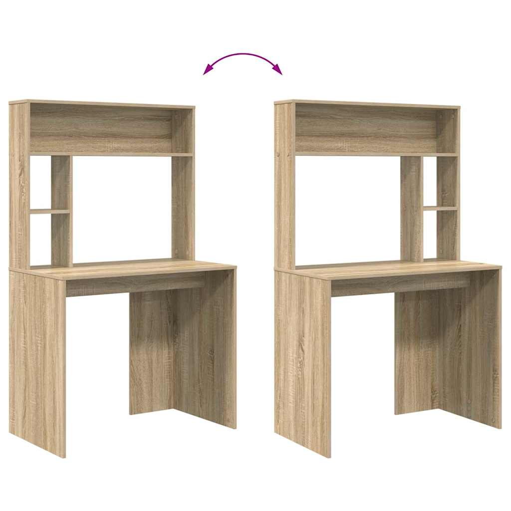 Desk Sonoma Oak 91 x 50 x 149 cm Engineered Wood