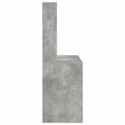 Desk Concrete Grey 91 x 50 x 149 cm Engineered Wood