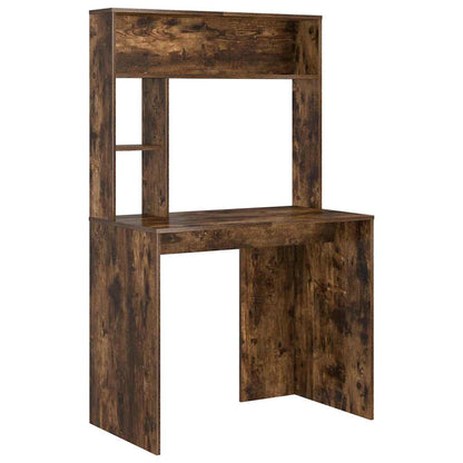 Desk Smoked Oak 91 x 50 x 149 cm Engineered Wood
