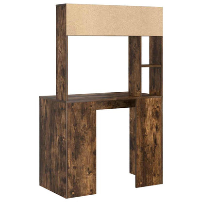 Desk Smoked Oak 91 x 50 x 149 cm Engineered Wood