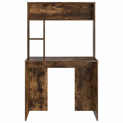 Desk Smoked Oak 91 x 50 x 149 cm Engineered Wood