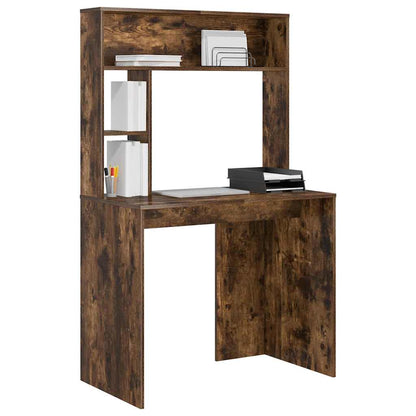 Desk Smoked Oak 91 x 50 x 149 cm Engineered Wood