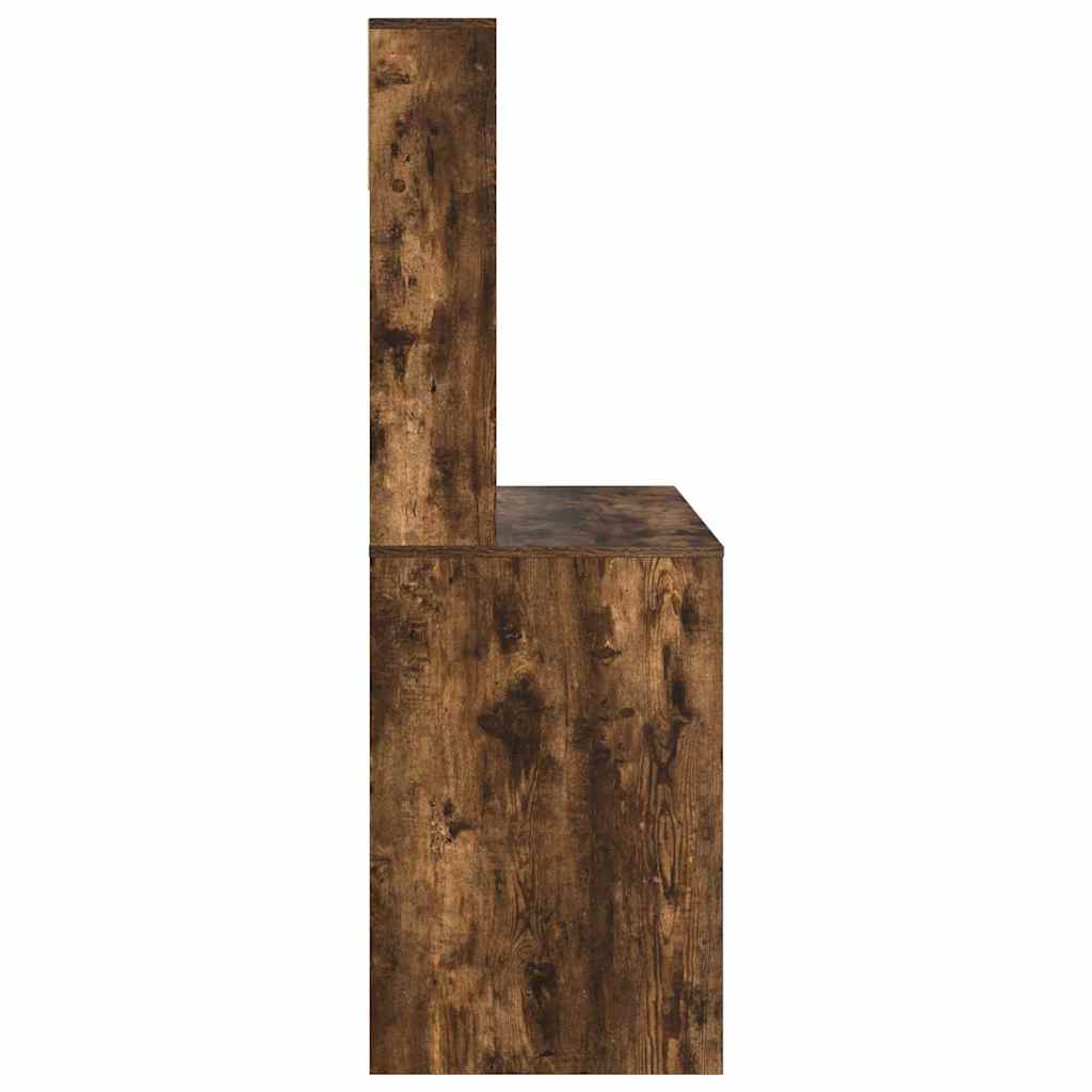 Desk Smoked Oak 91 x 50 x 149 cm Engineered Wood