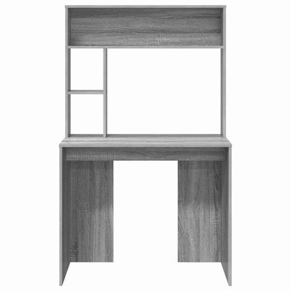 Desk Grey Sonoma 91 x 50 x 149 cm Engineered Wood