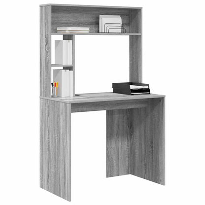 Desk Grey Sonoma 91 x 50 x 149 cm Engineered Wood