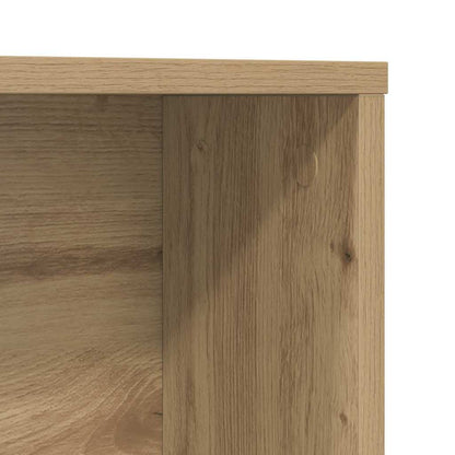 Desk with Shelf Artisan Oak 91 x 50 x 149 cm Engineered Wood