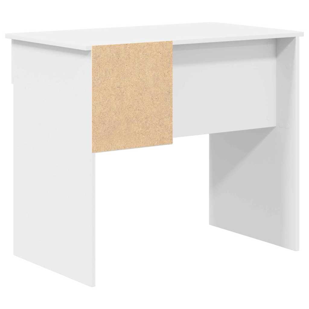 Desk with Drawer White 90 x 49 x 75 cm Engineered Wood