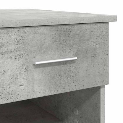 Desk with Drawer Concrete Grey 90 x 49 x 75 cm Engineered Wood