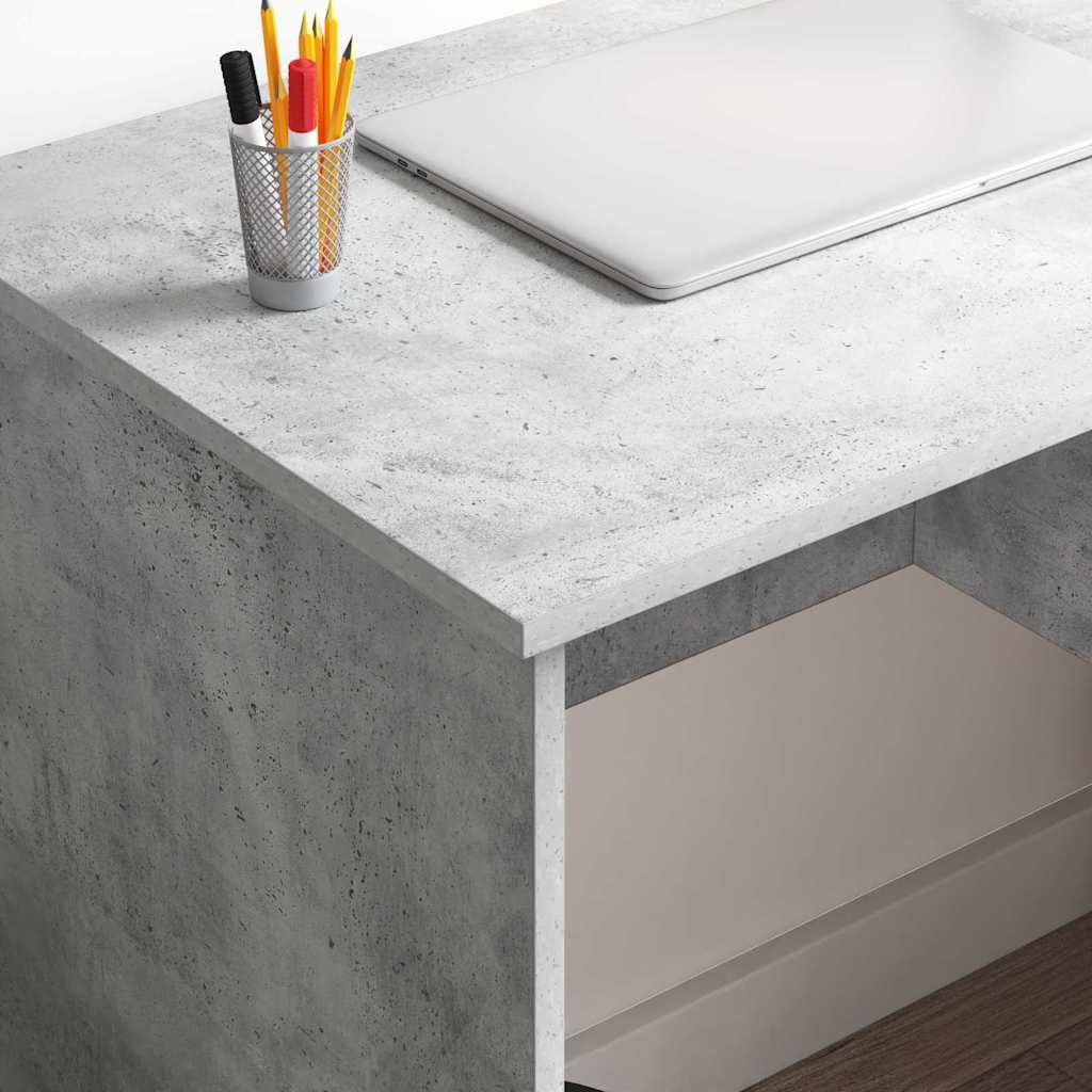 Desk with Drawer Concrete Grey 90 x 49 x 75 cm Engineered Wood