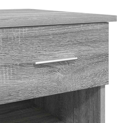 Desk with Drawer Grey Sonoma 90 x 49 x 75 cm Engineered Wood