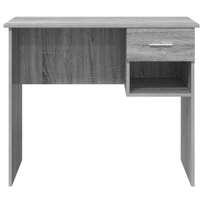 Desk with Drawer Grey Sonoma 90 x 49 x 75 cm Engineered Wood