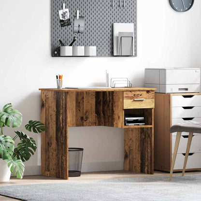 Desk with Drawer Old Wood 90 x 49 x 75 cm Engineered Wood