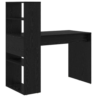 Desk Black Oak Engineered Wood 113 x 54 x 120 cm