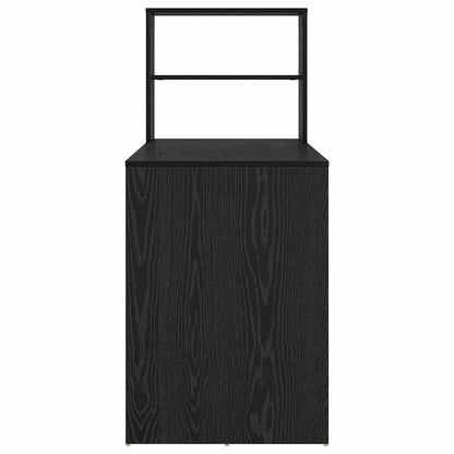 Desk Black Oak Engineered Wood 113 x 54 x 120 cm