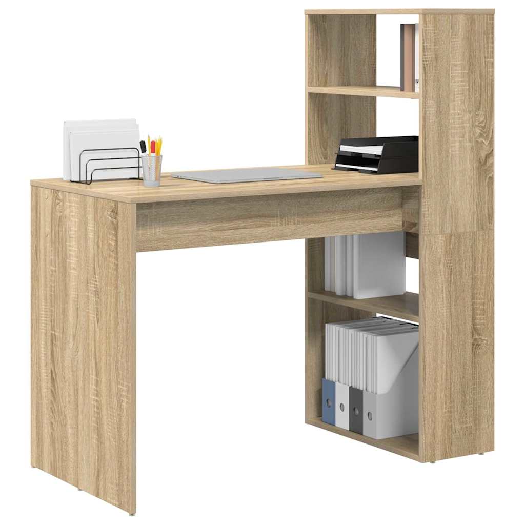 Desk Sonoma Oak Engineered Wood 113 x 54 x 120 cm