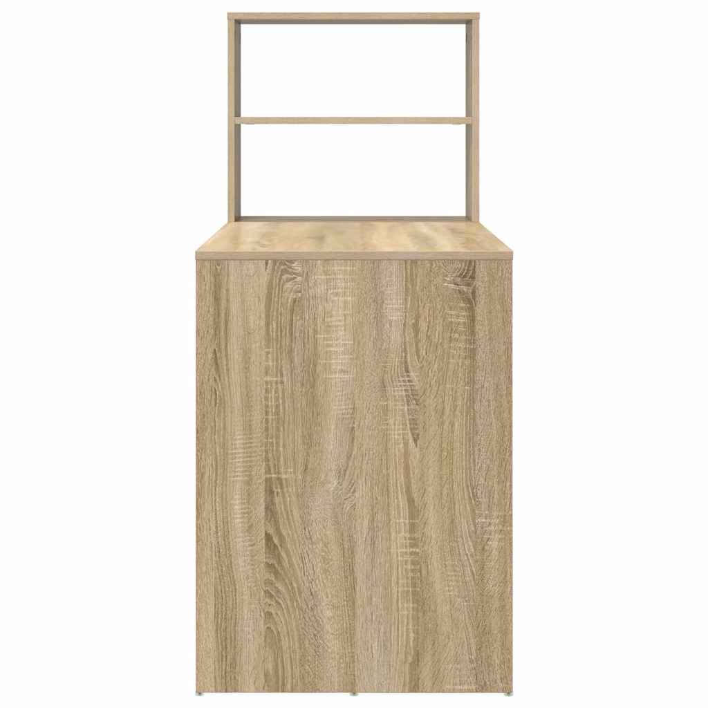 Desk Sonoma Oak Engineered Wood 113 x 54 x 120 cm