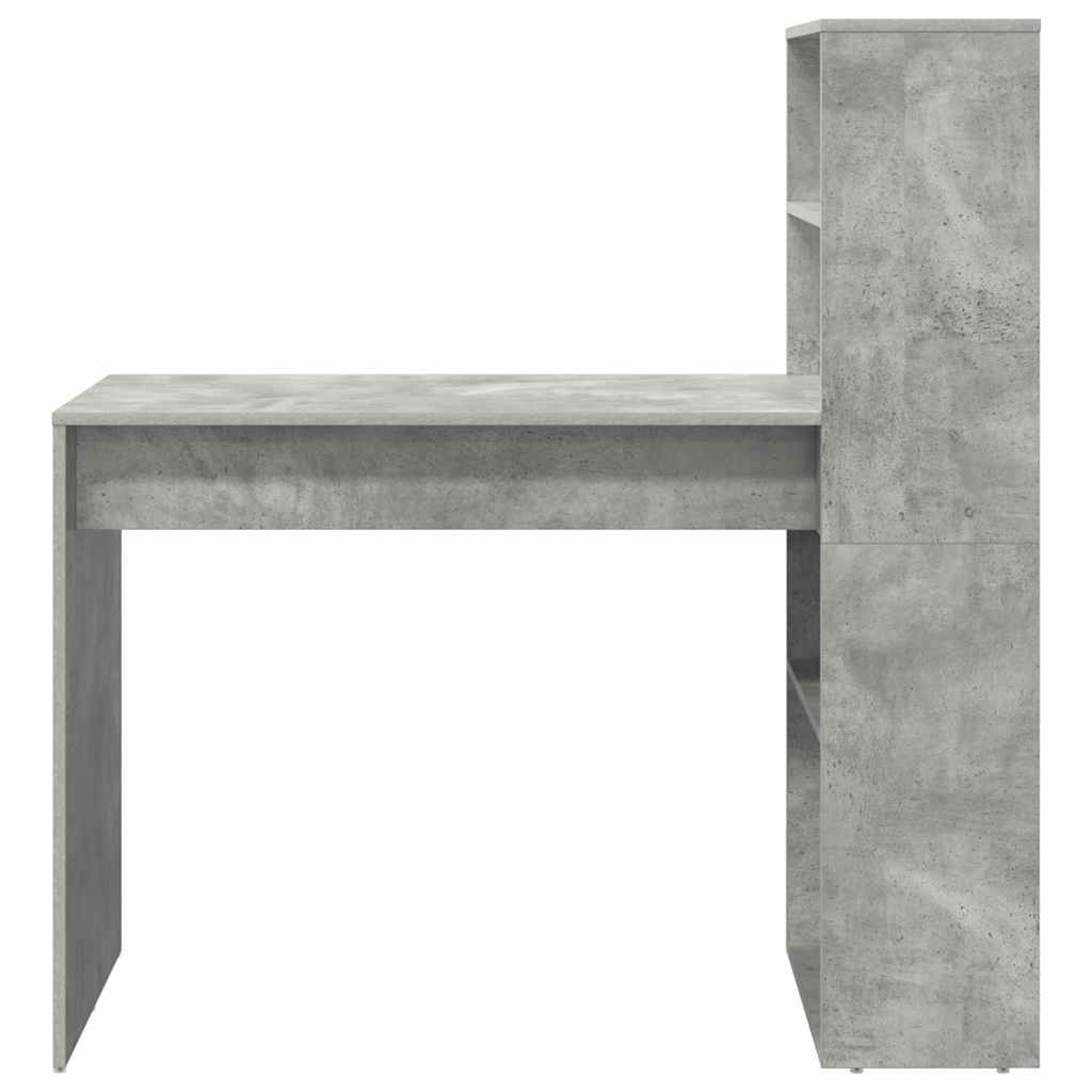 Desk Concrete Grey Engineered Wood 113 x 54 x 120 cm