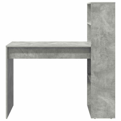Desk Concrete Grey Engineered Wood 113 x 54 x 120 cm